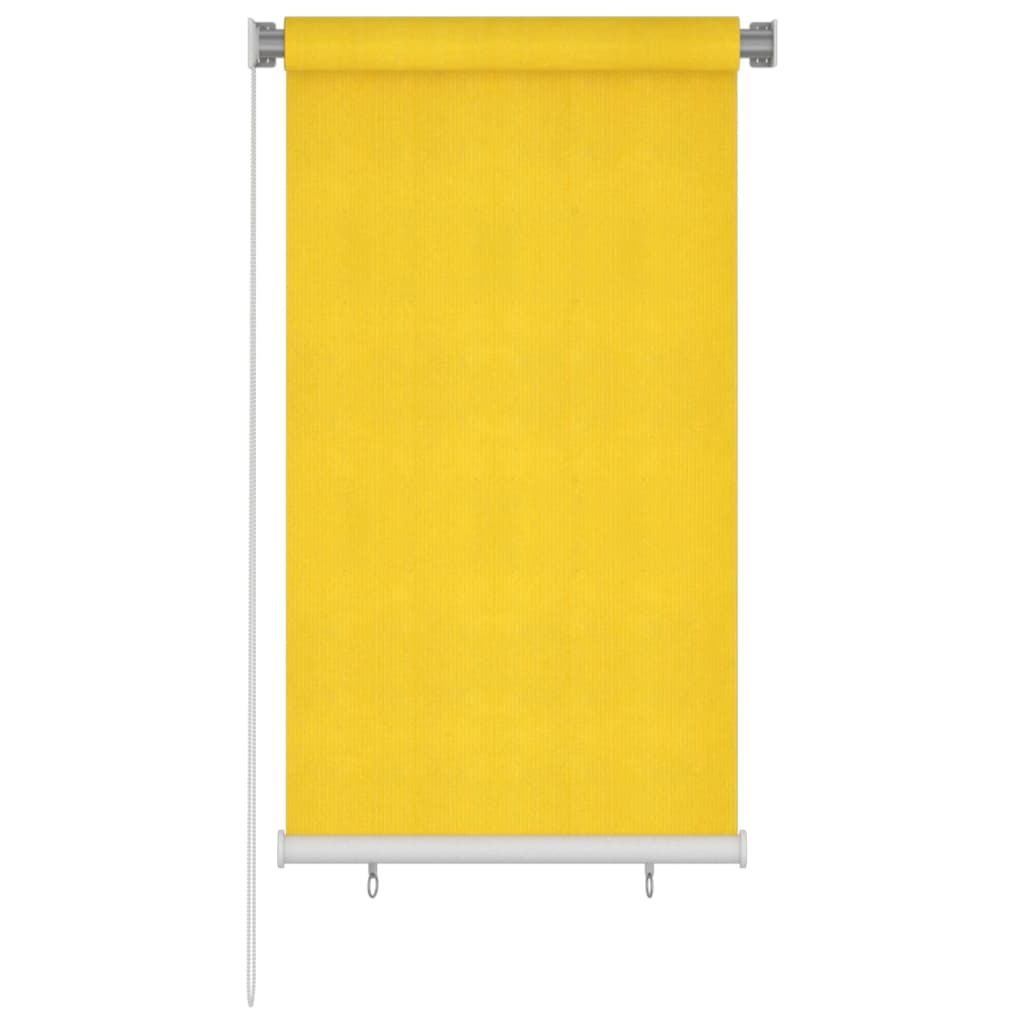 vidaXL Venkovní roleta 80 x 140 cm žlutá HDPE