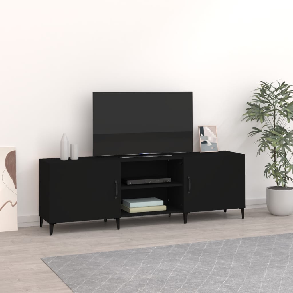 vidaXL TV skříňka černá 150 x 30 x 50 cm kompozitní dřevo