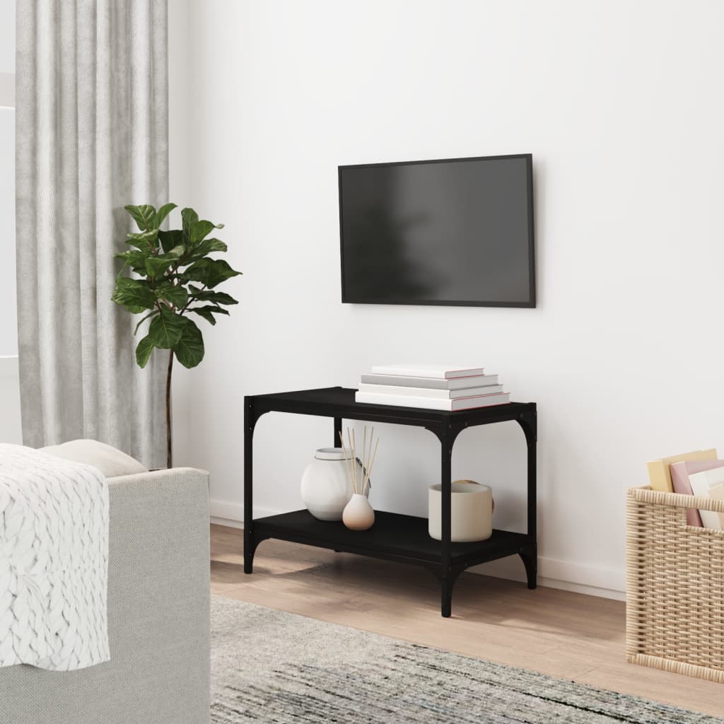 vidaXL TV skříňka černá 60 x 33 x 41 cm kompozitní dřevo a ocel