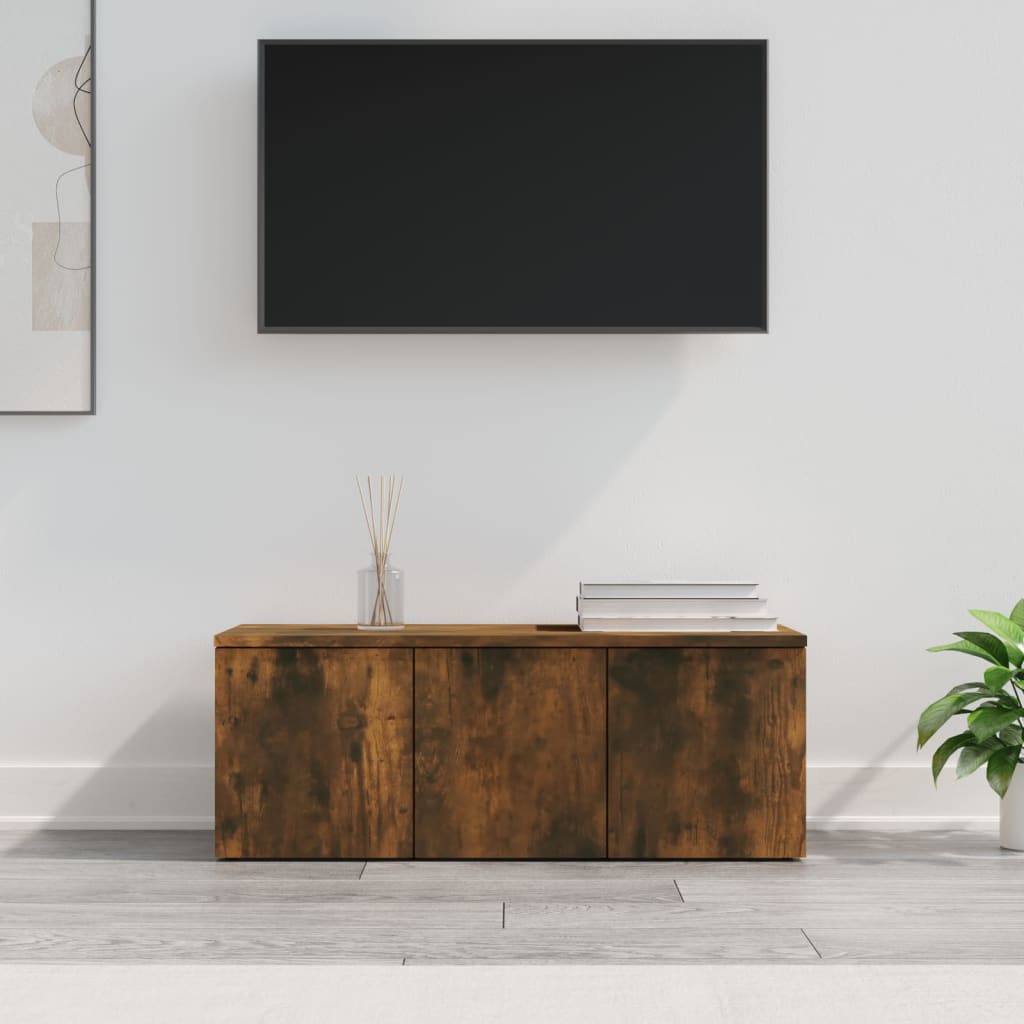 vidaXL TV skříňka kouřový dub 80 x 34 x 30 cm kompozitní dřevo