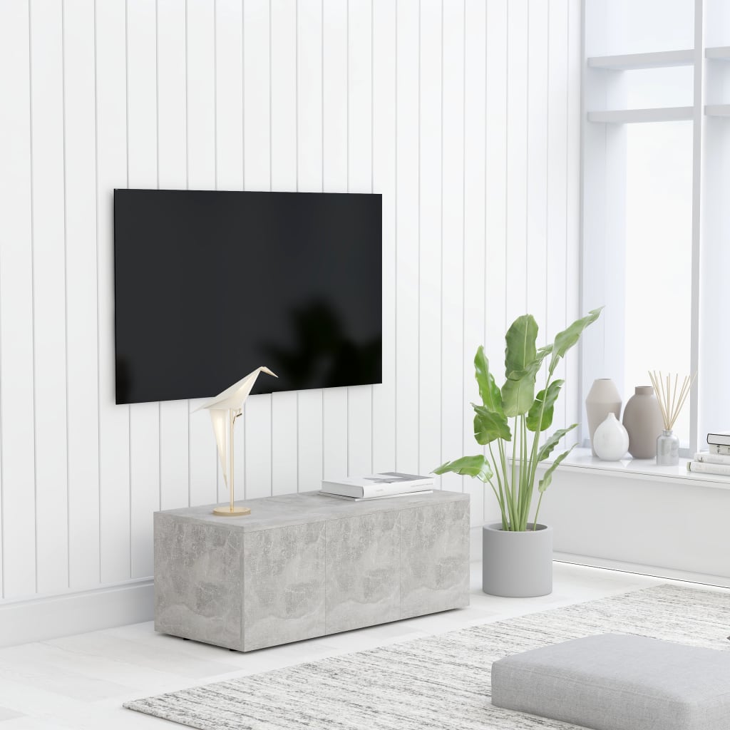 vidaXL TV stolek betonově šedý 80 x 34 x 30 cm dřevotříska