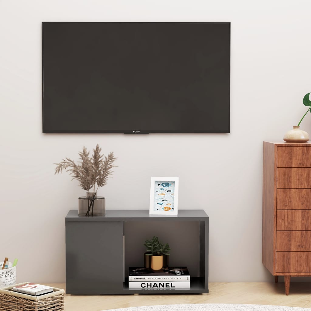 vidaXL TV skříňka šedá 60 x 24 x 32 cm dřevotříska