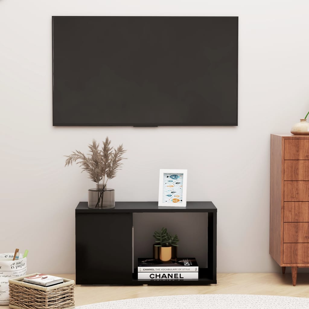 vidaXL TV skříňka černá 60 x 24 x 32 cm dřevotříska