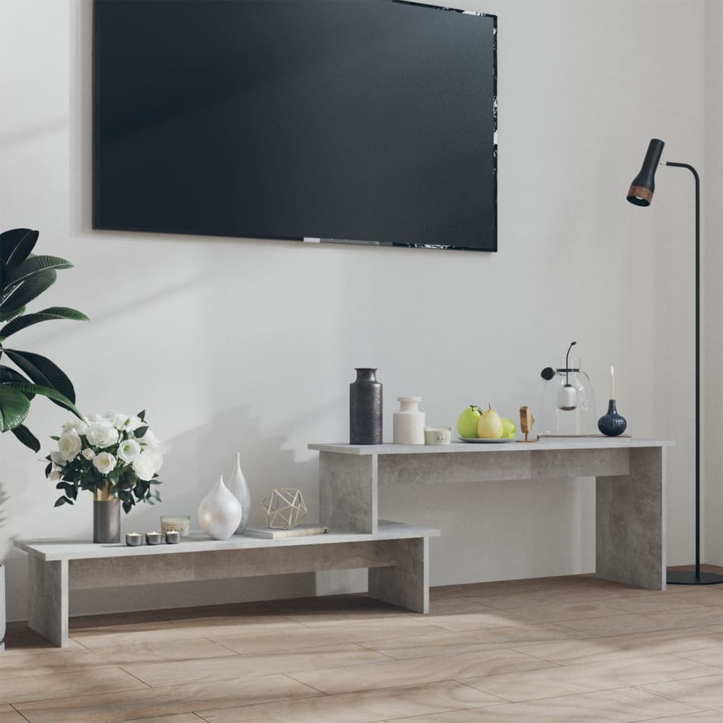 vidaXL TV stolek betonově šedý 180 x 30 x 43 cm dřevotříska