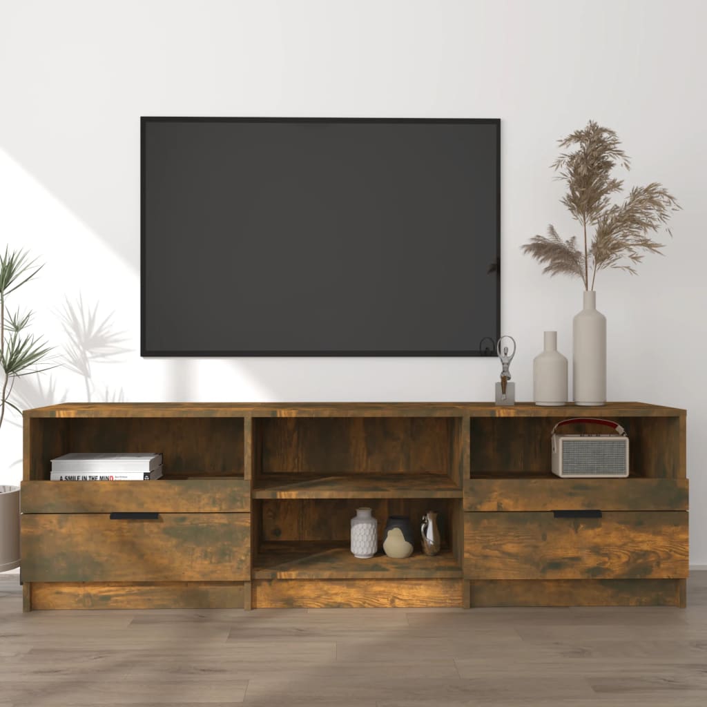 vidaXL TV skříňka kouřový dub 150 x 33