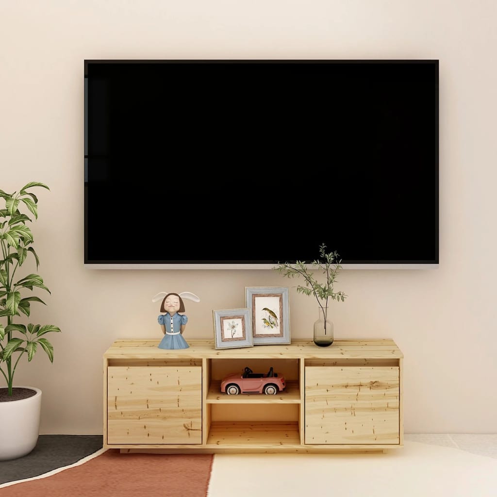 vidaXL TV stolek 110 x 30 x 40 cm masivní jedlové dřevo