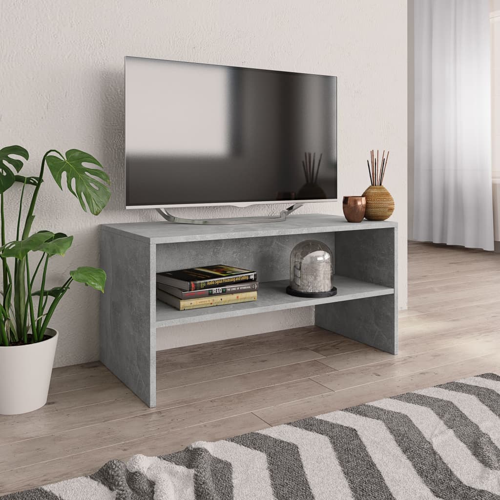 vidaXL TV stolek betonově šedý 80 x 40 x 40 cm dřevotříska