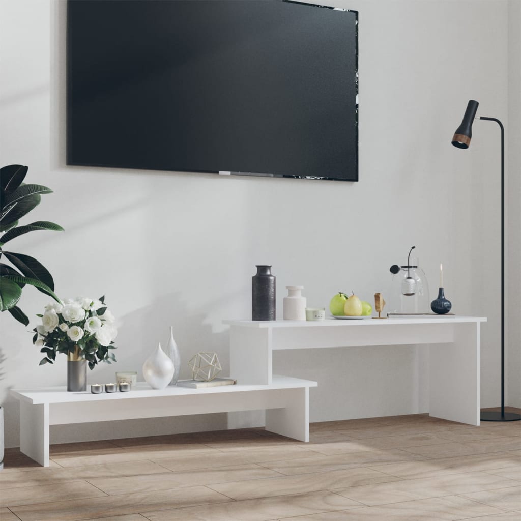 vidaXL TV stolek bílý 180 x 30 x 43 cm dřevotříska