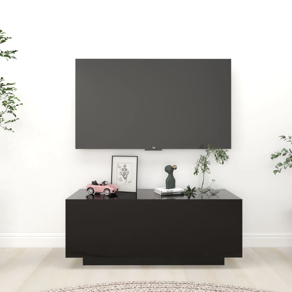 vidaXL TV stolek černý 100 x 35 x 40 cm dřevotříska