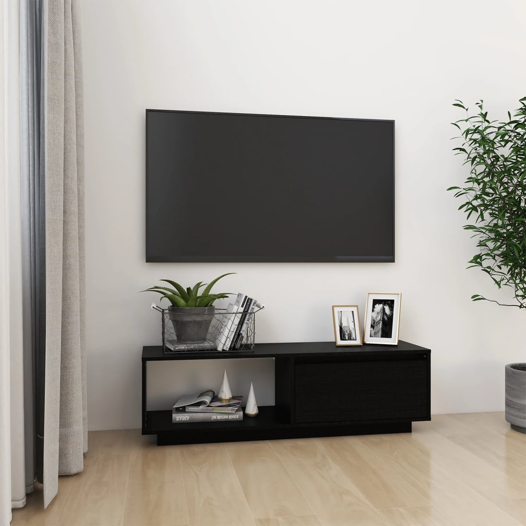 vidaXL TV stolek černý 110 x 30 x 33