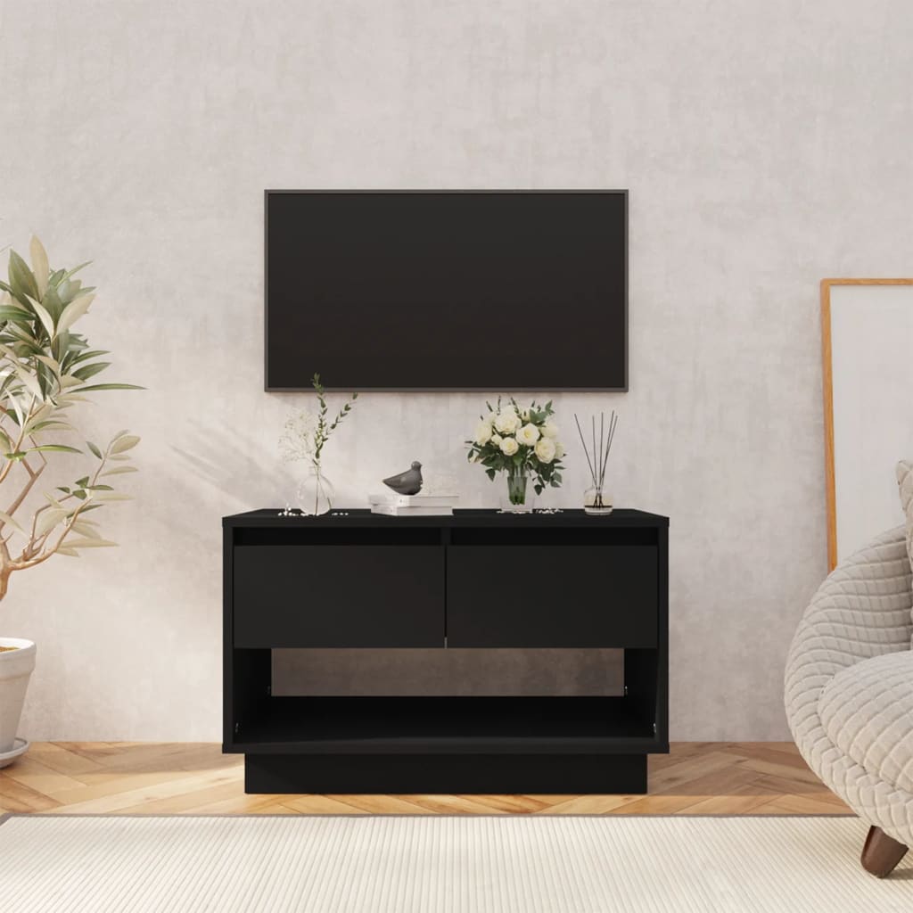 vidaXL TV stolek černý 70 x 41 x 44 cm dřevotříska